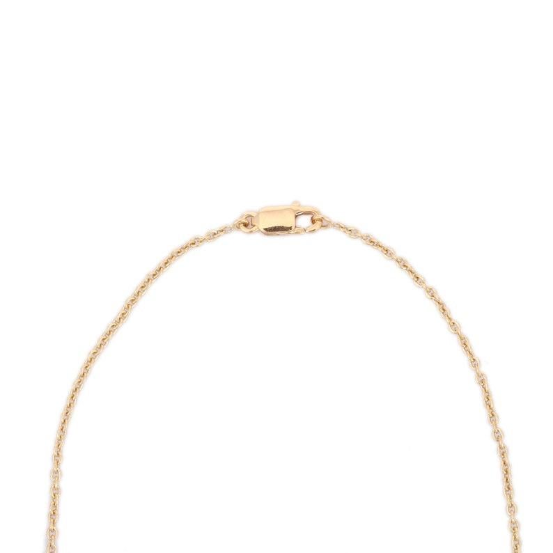 Collier céleste en or jaune 18K avec diamants de tous les jours en vente 1