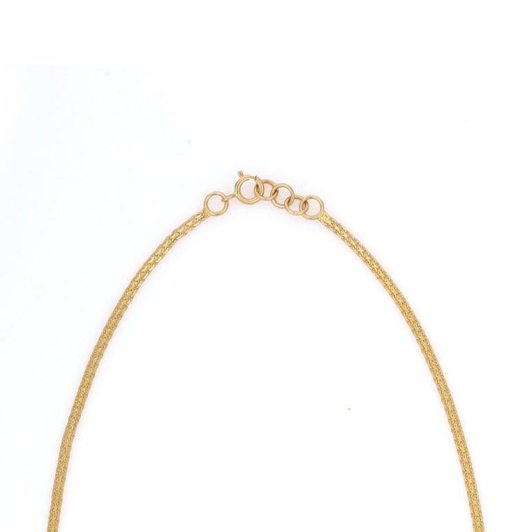 Collier de perles multi-gemmes en or jaune 18 carats en vente 2