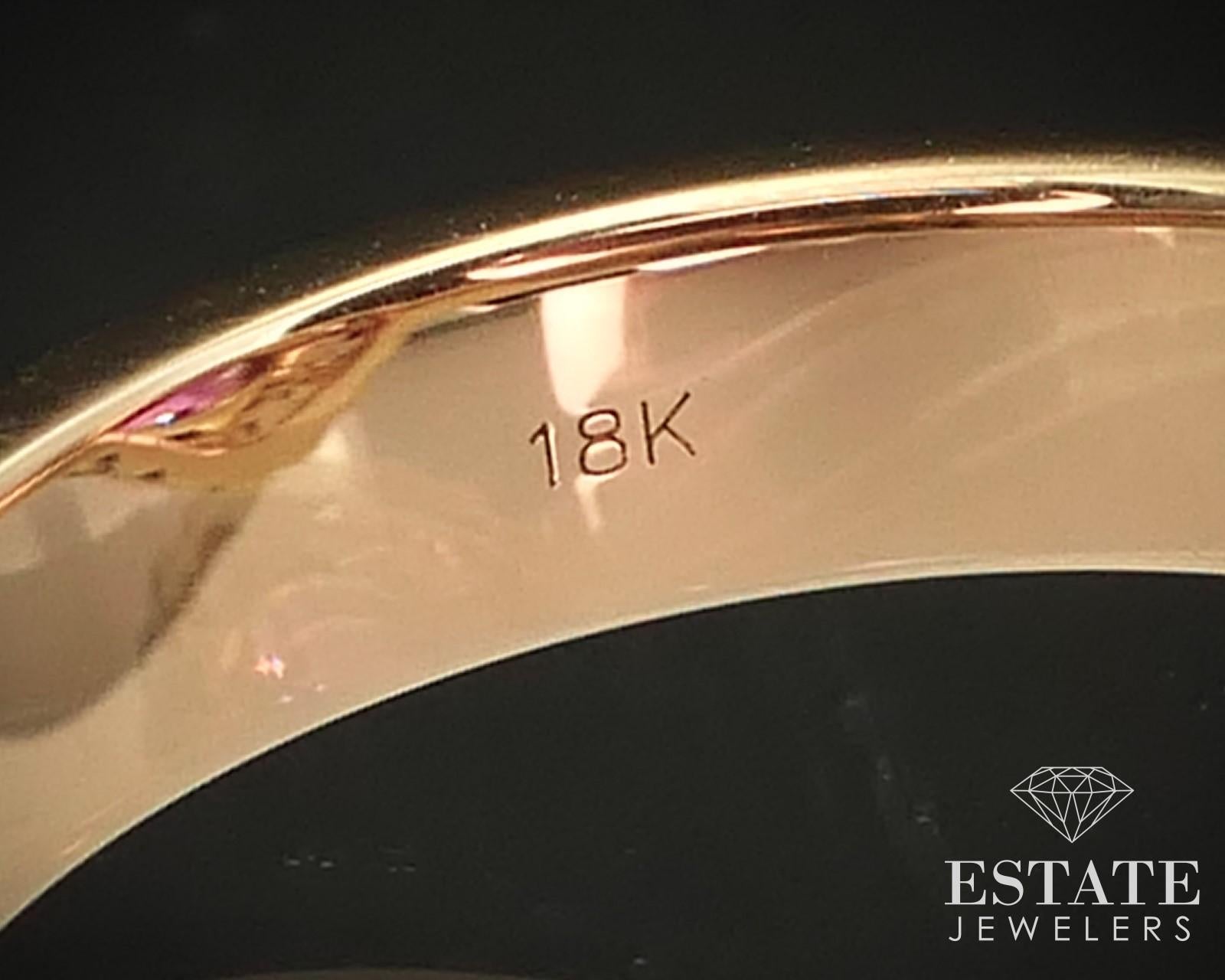 18k Yellow Gold Natural 1.80ct Pink Sapphire & Fancy Pink Diamond Ring i15027 For Sale 1