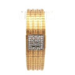 18K Yellow Gold & Natural Diamond IWC Ladies Watch
