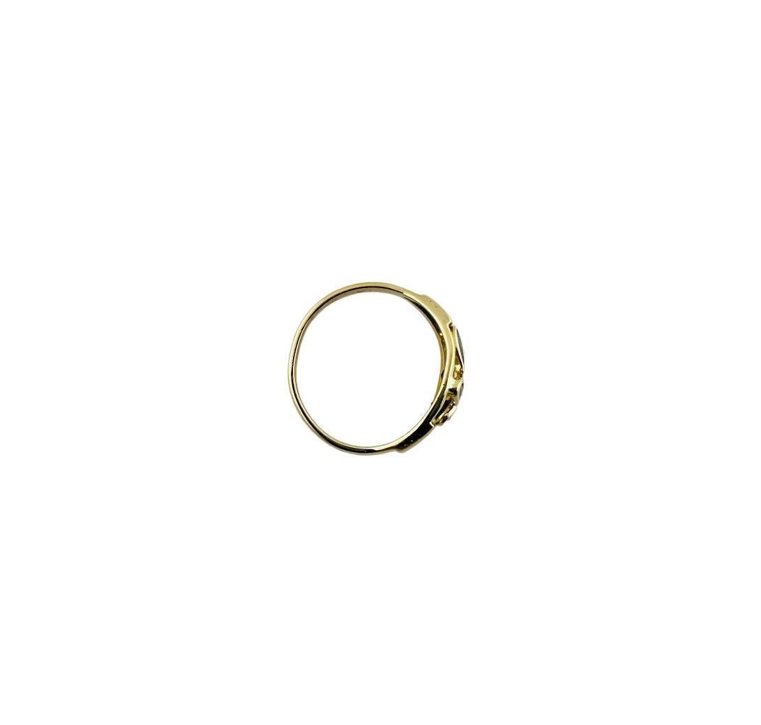 18K Yellow Gold Natural Pink and Blue Sapphire Mosaic Band Ring #15990 1