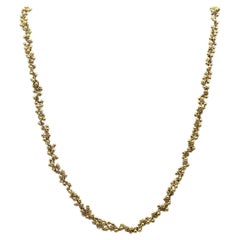 Used 18K Yellow Gold Grapevine Necklace Choker