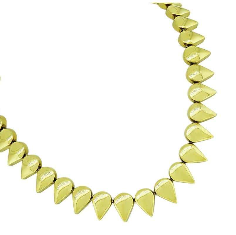 18k Gelbgold Halskette im Zustand „Gut“ im Angebot in New York, NY