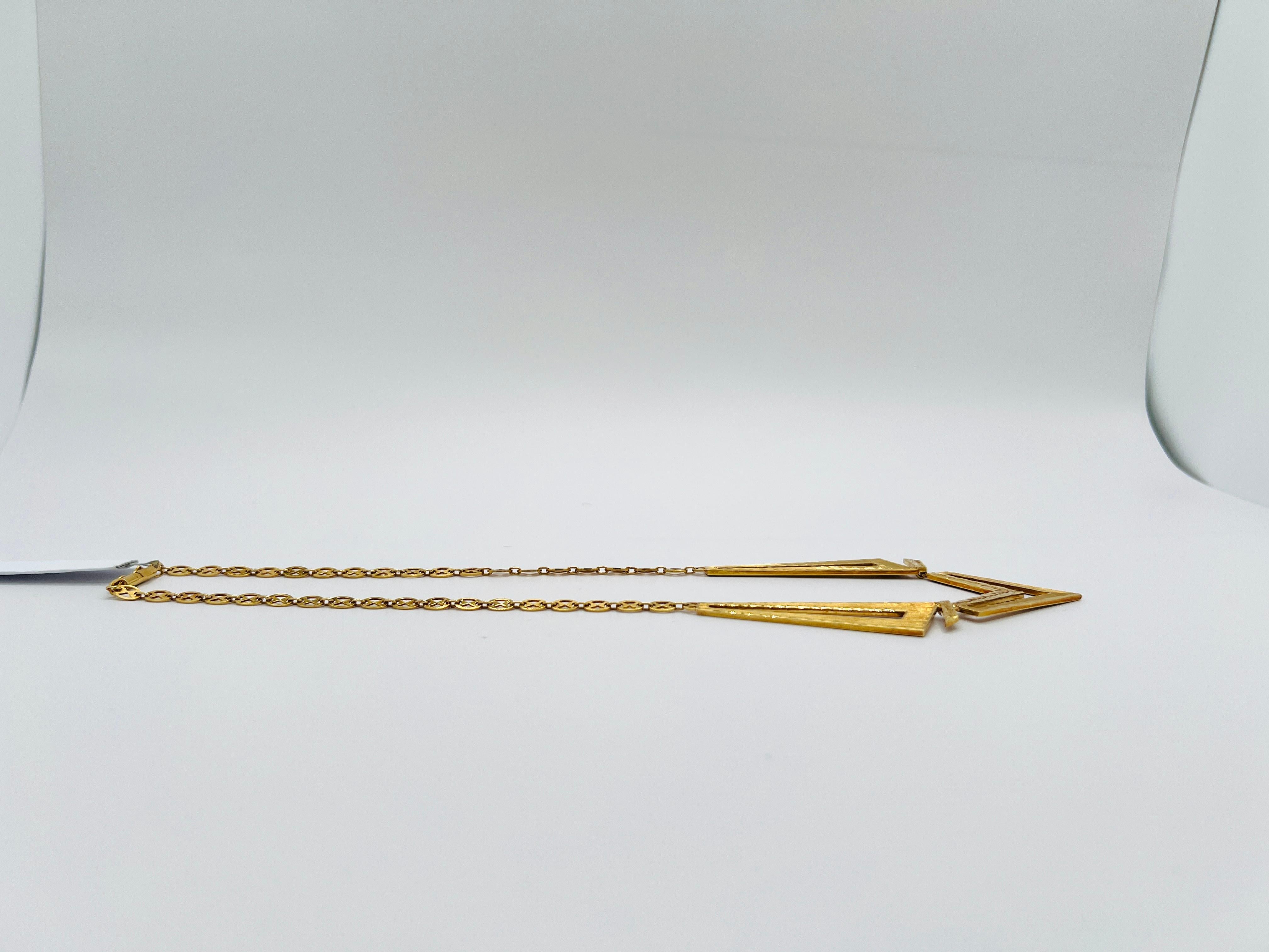 Collar de oro amarillo de 18k en venta 1