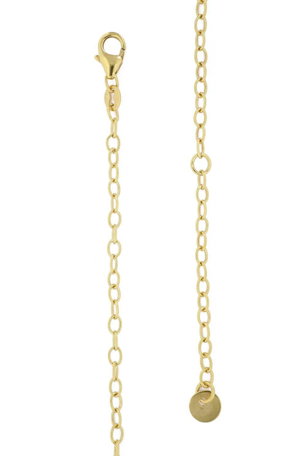 Contemporary 18K Yellow Gold Necklace For Sale