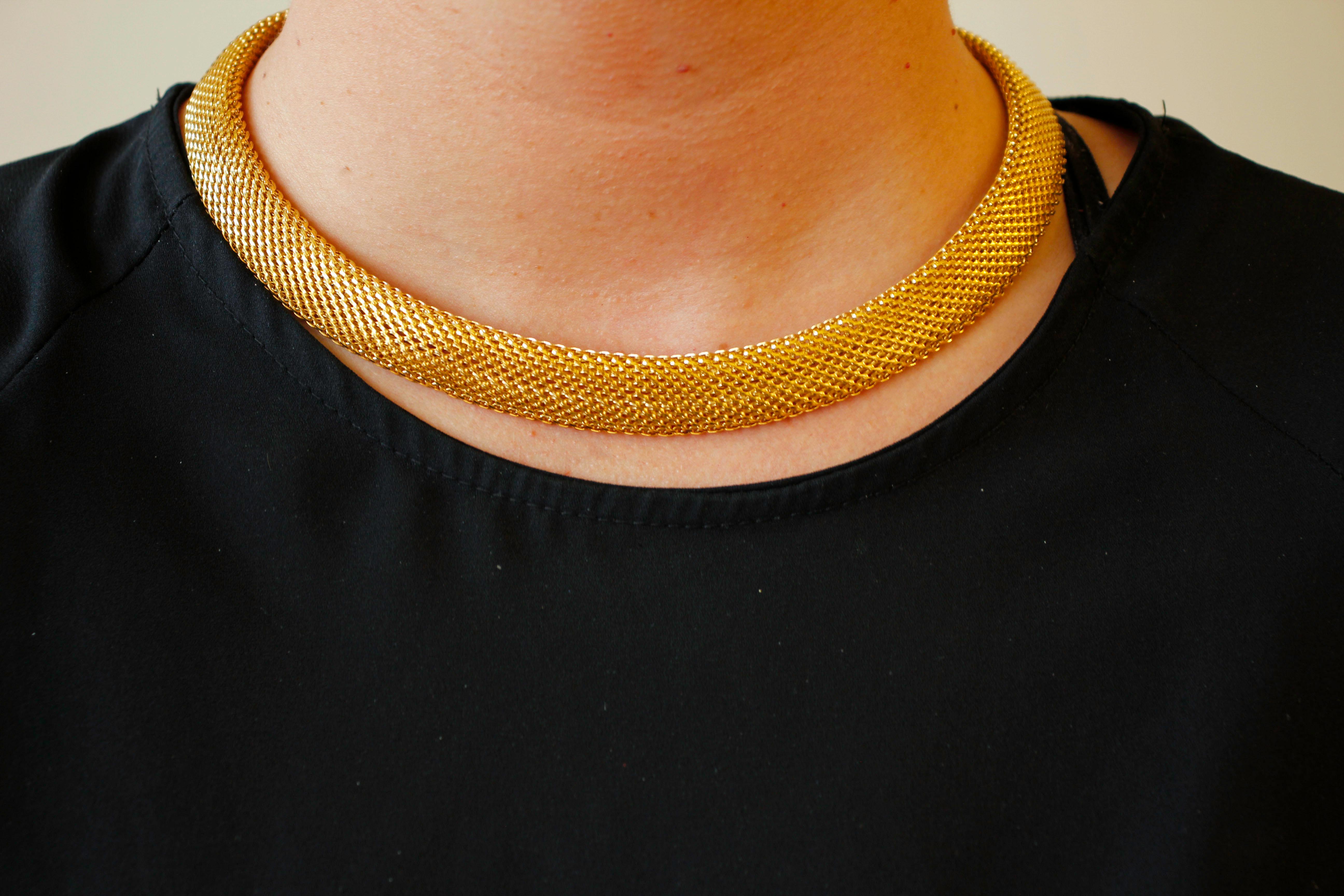 Halskette aus 18 Karat Gelbgold im Angebot 2