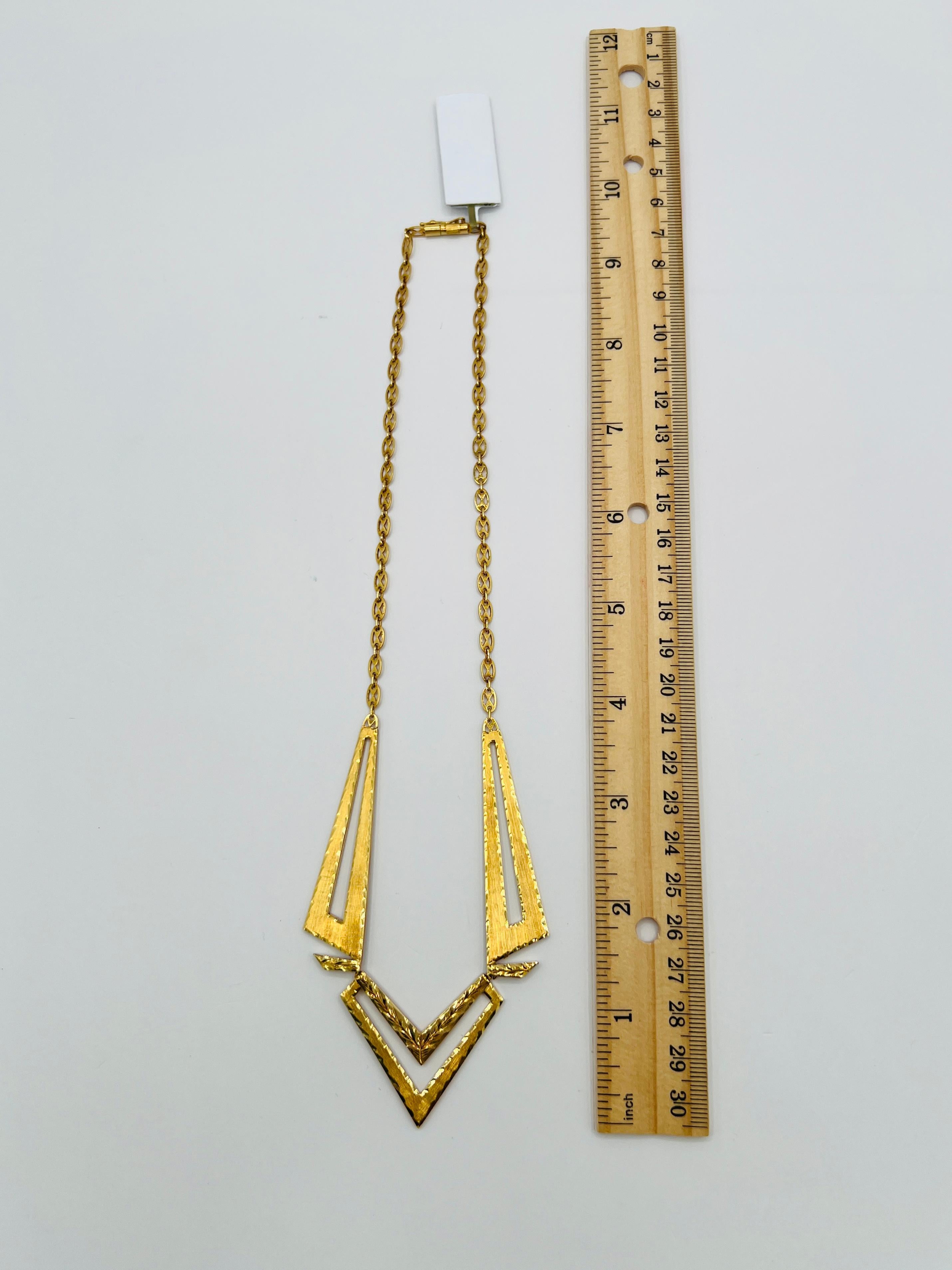 Collar de oro amarillo de 18k en venta 4