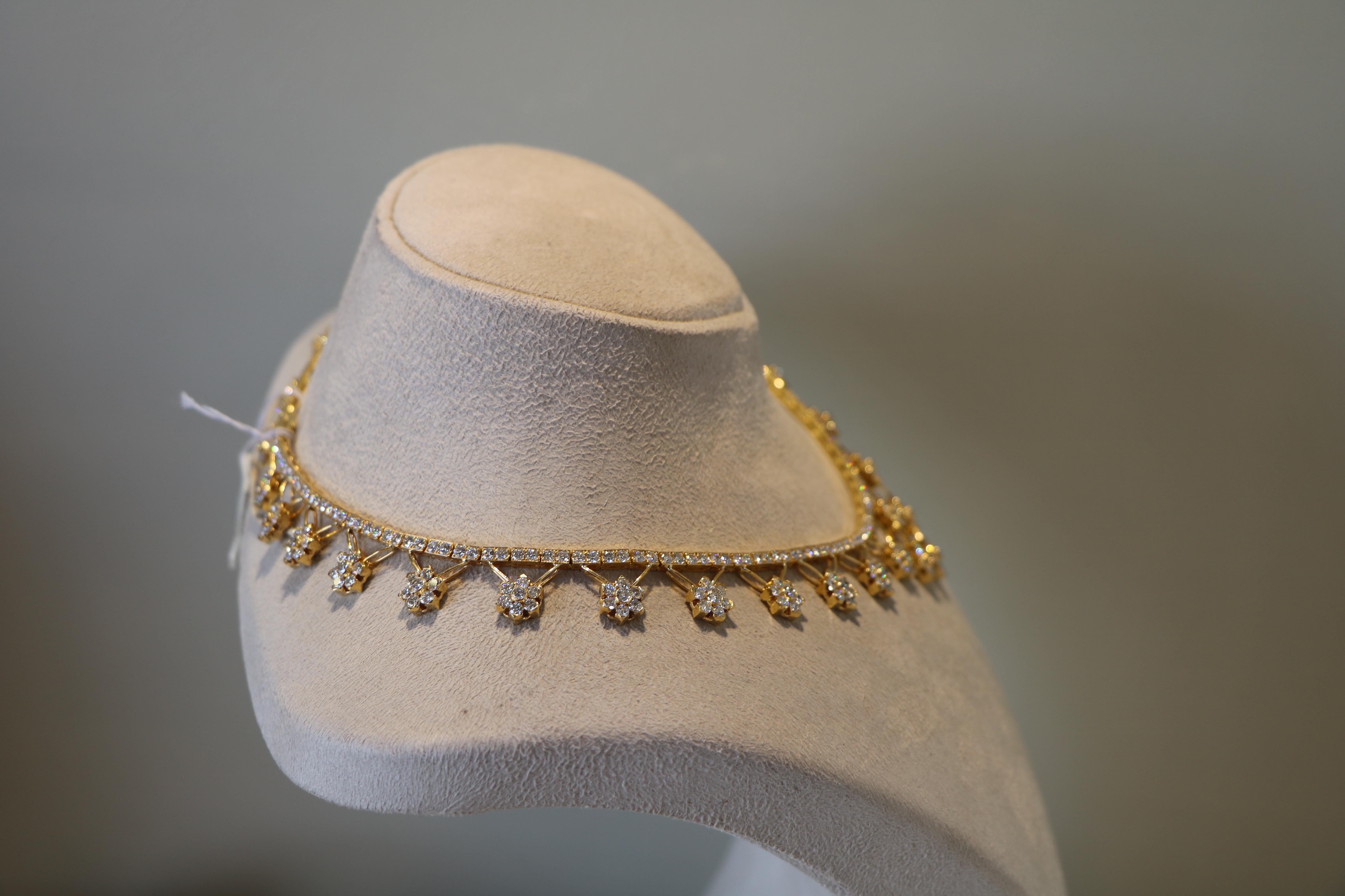 Collana in oro giallo 18K in vendita 3