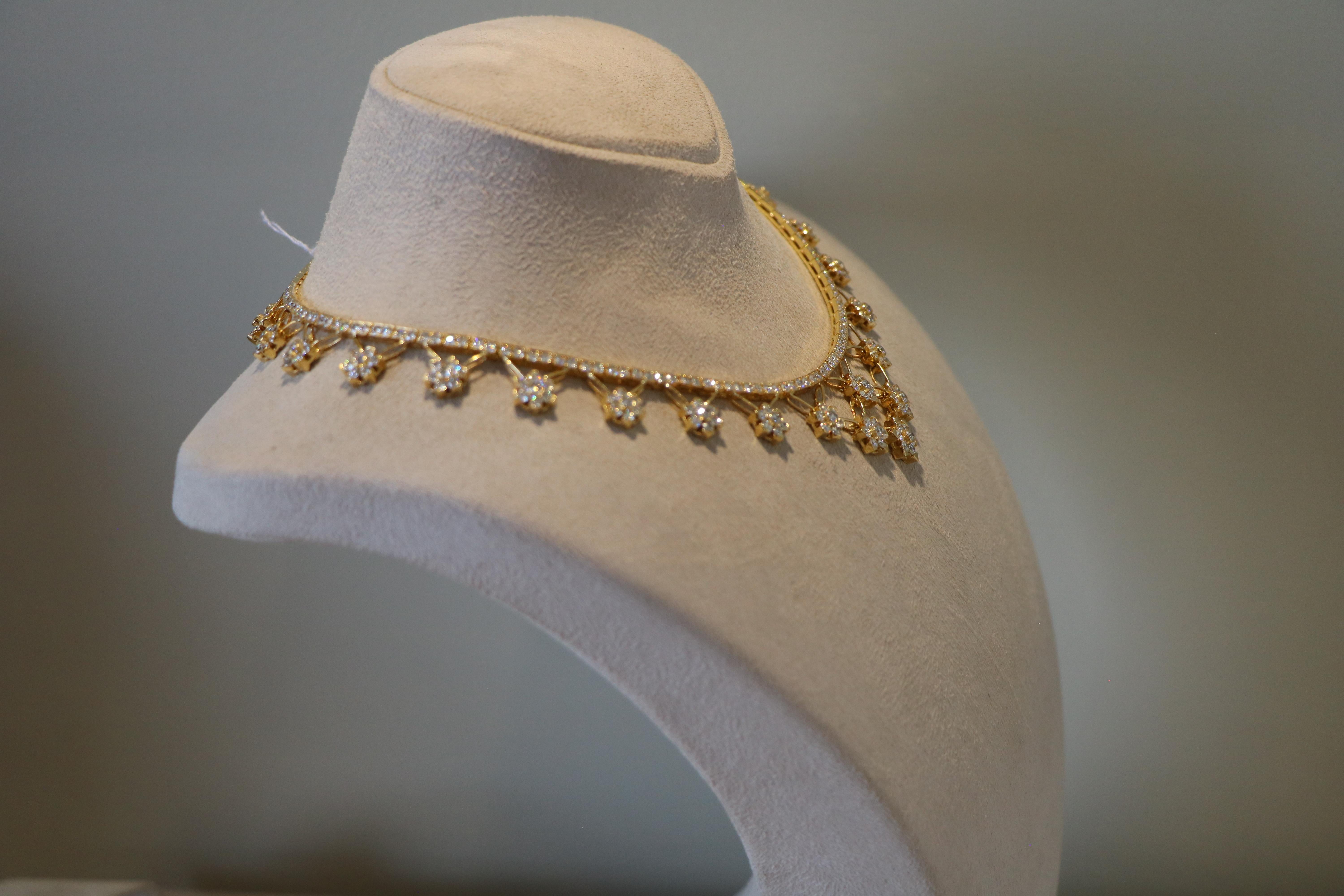 Collana in oro giallo 18K in vendita 4
