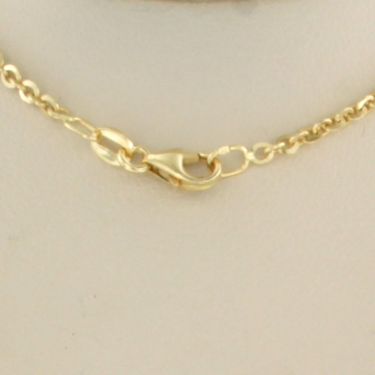 Modern 18k yellow gold necklace - length 40 cm For Sale