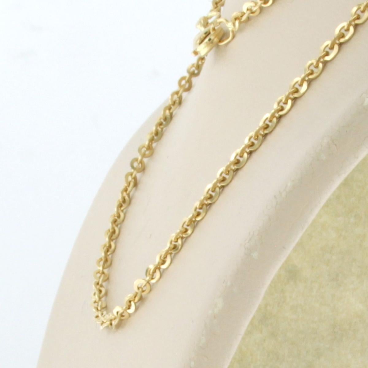 18k yellow gold necklace - length 40 cm In New Condition For Sale In The Hague, ZH