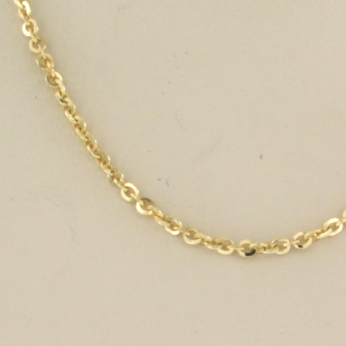 Women's 18k yellow gold necklace - length 40 cm For Sale