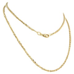18k yellow gold necklace - length 40 cm