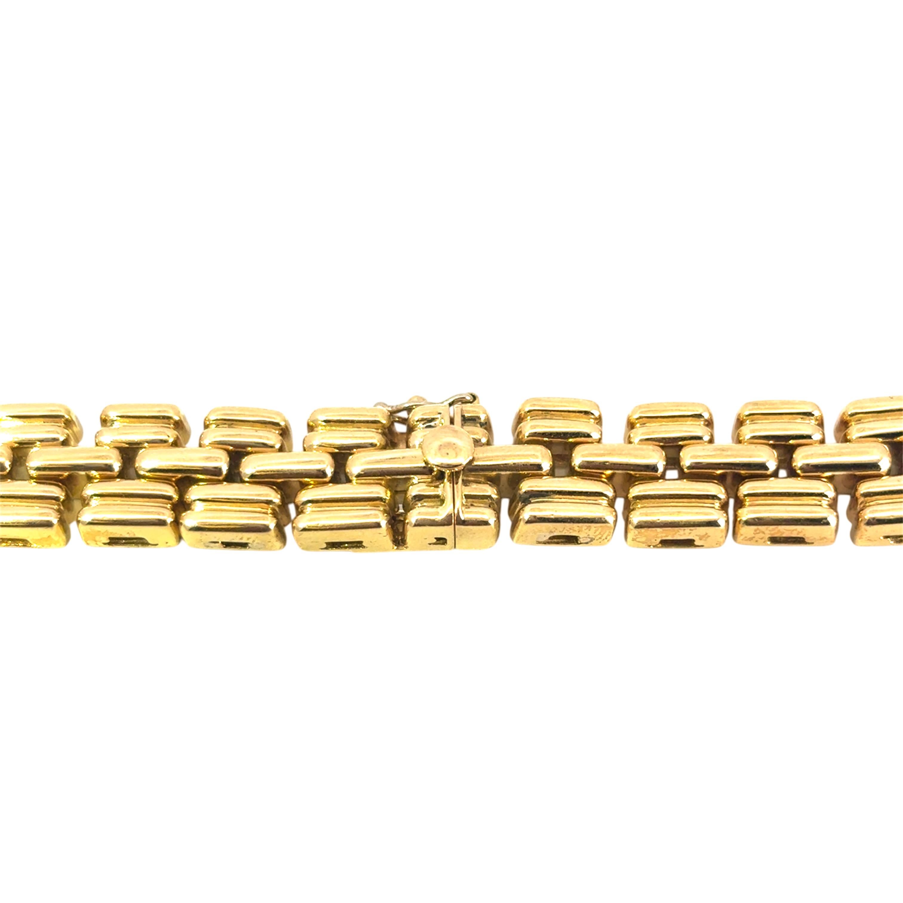 18 Karat Gelbgold Halskette mit Cabochon-Rubin-Saphir- und Smaragden und Diamanten im Angebot 3