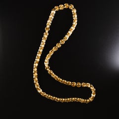 18k Yellow Gold Necklace With Interlocking Links