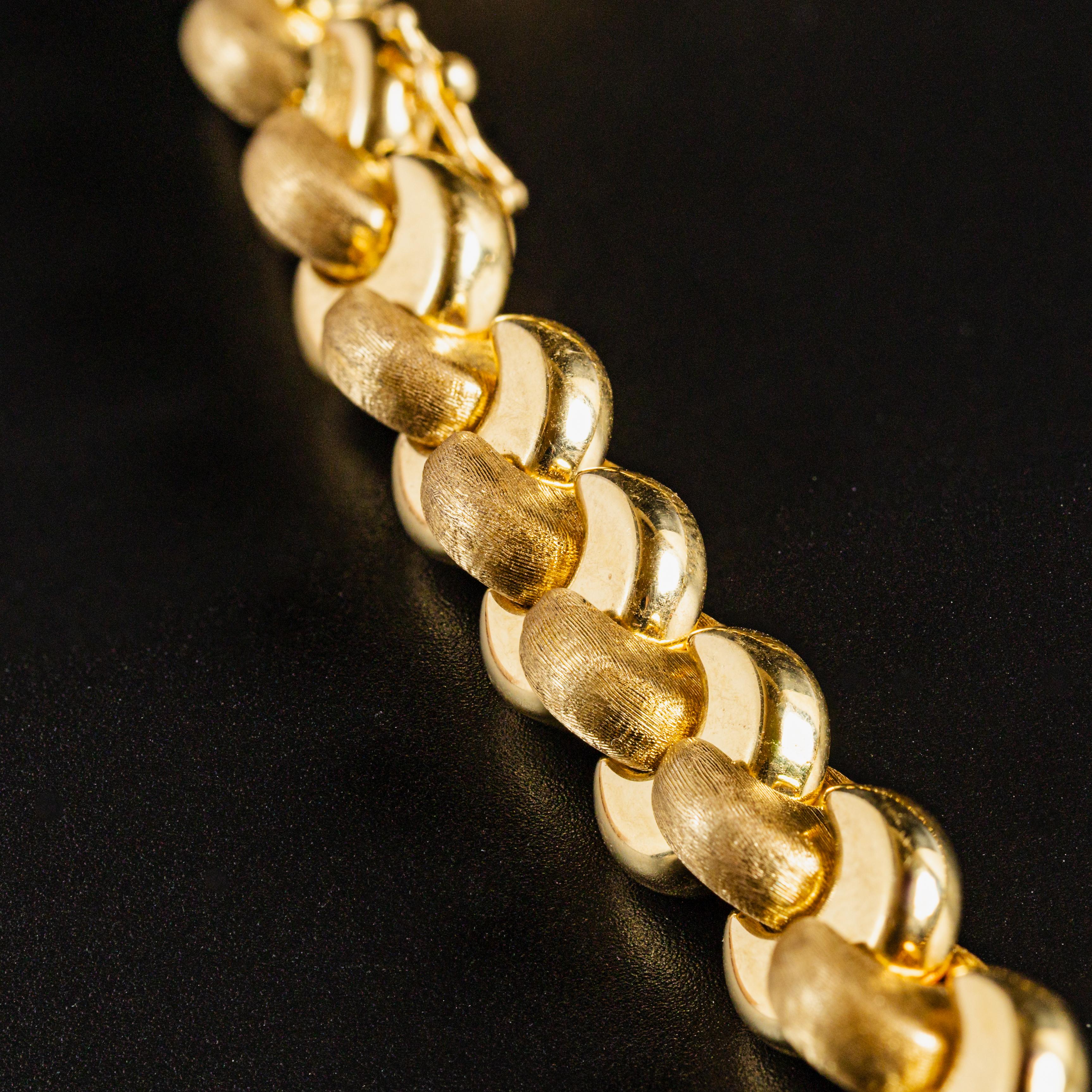 da uomo o donna Collana in oro giallo 18 carati con A Link in vendita