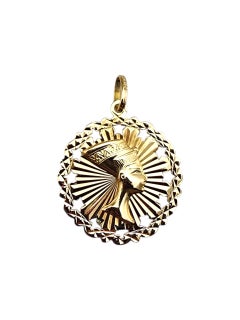 18K Yellow Gold Nefertiti Pendant #22417