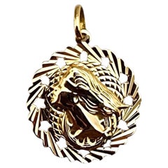 18K Yellow Gold Nefertiti Pendant #22417