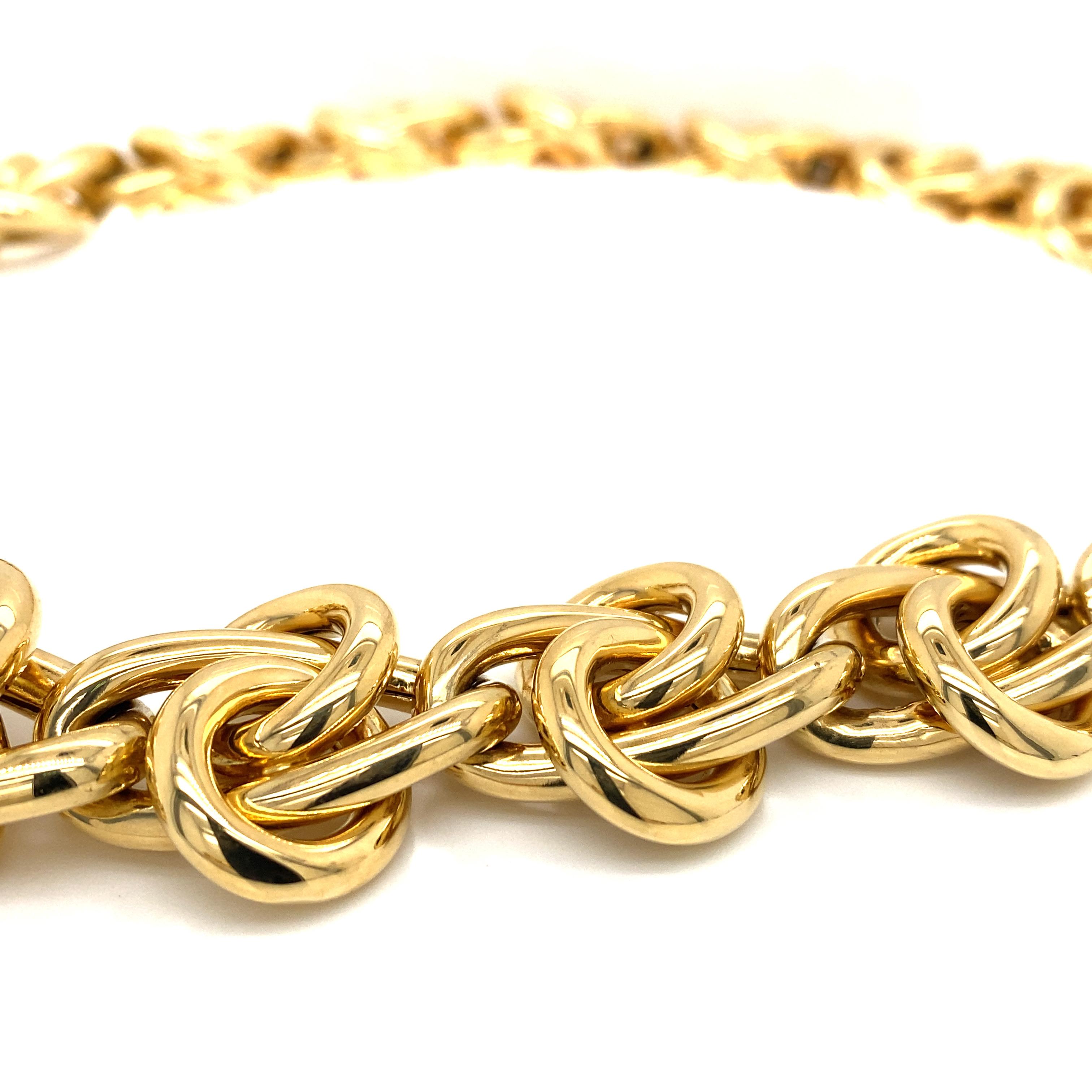18 Karat Gelbgold Neiman Marcus Beladora Kette Halskette im Zustand „Gut“ im Angebot in Boca Raton, FL