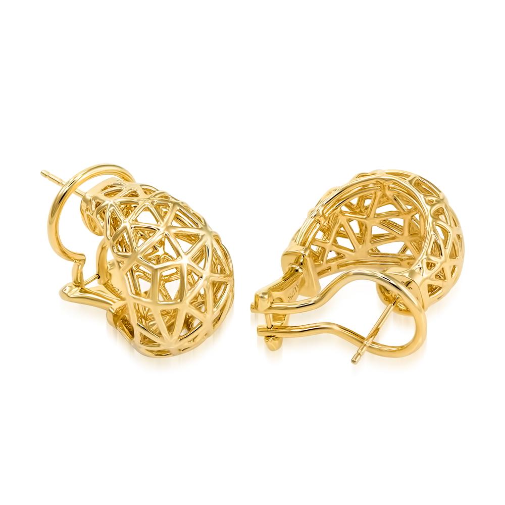 18k Yellow Gold Nest Earrings In New Condition For Sale In Toronto, ON