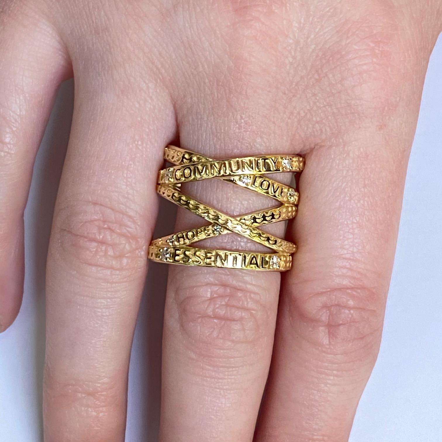 18 Karat Gelbgold Wickelring 