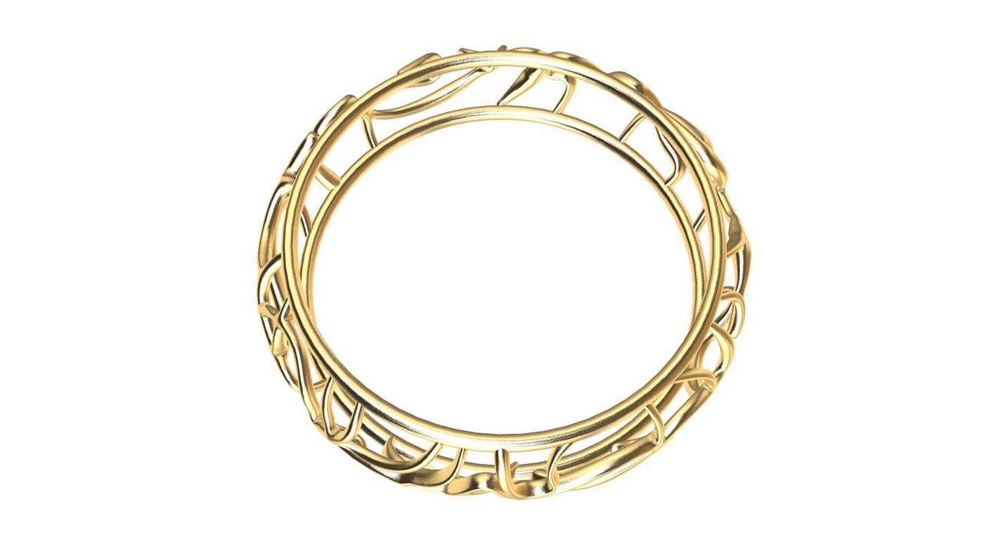 Contemporain Bracelet océaniques en or jaune 18 carats en vente