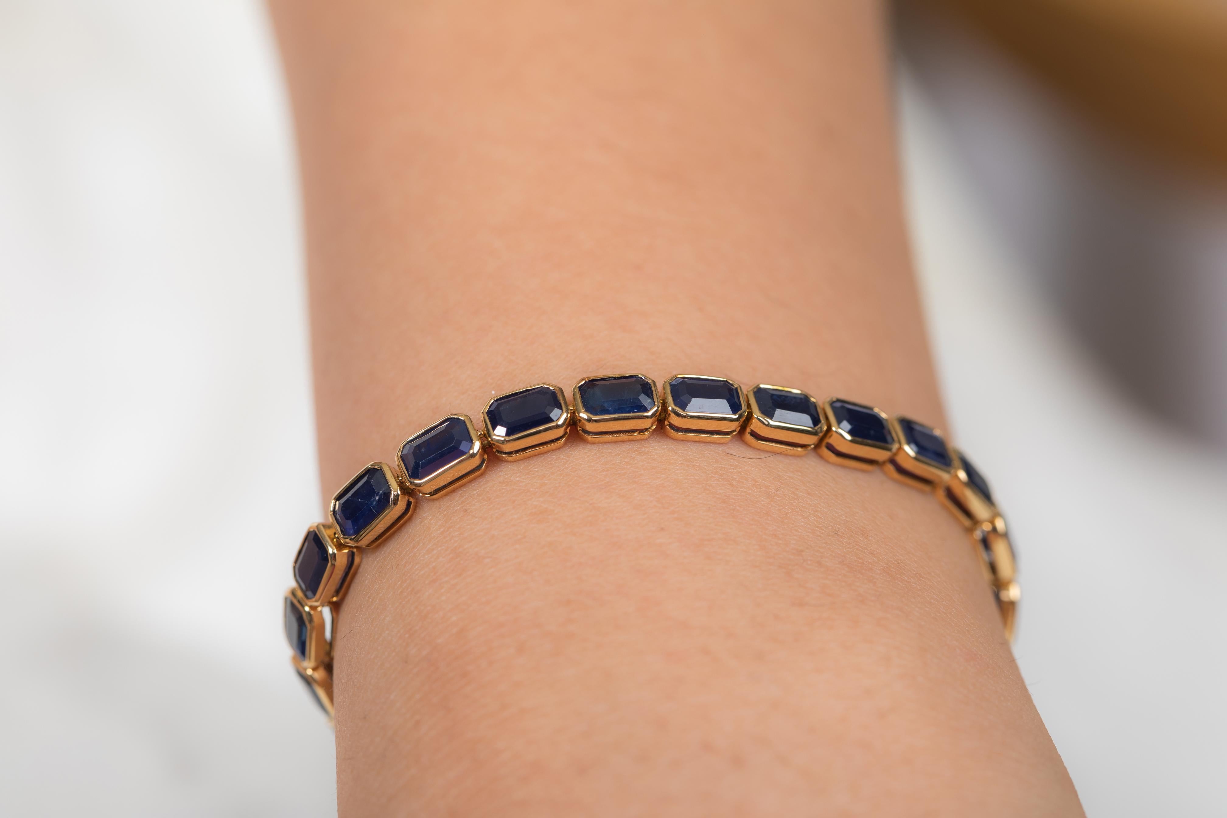 blue sapphire bracelet