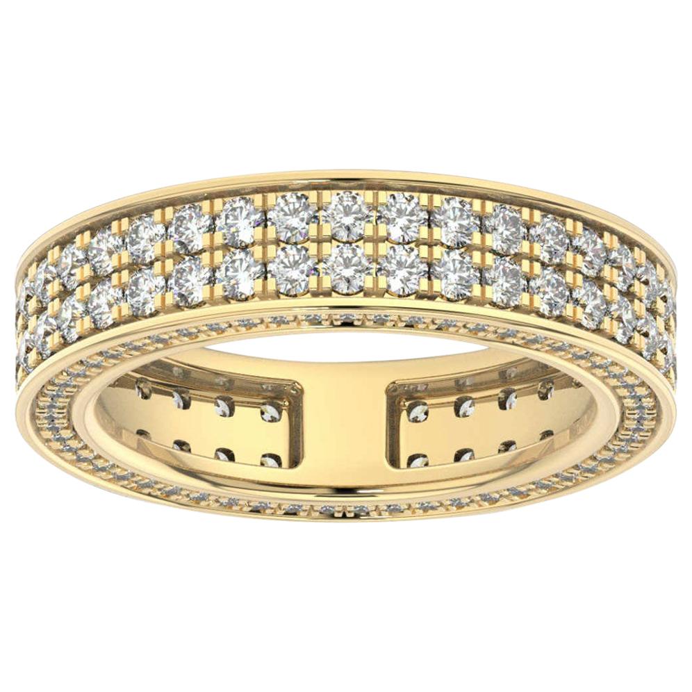 18K Yellow Gold Olivia Eternity Diamond Ring '2 Ct. Tw' For Sale