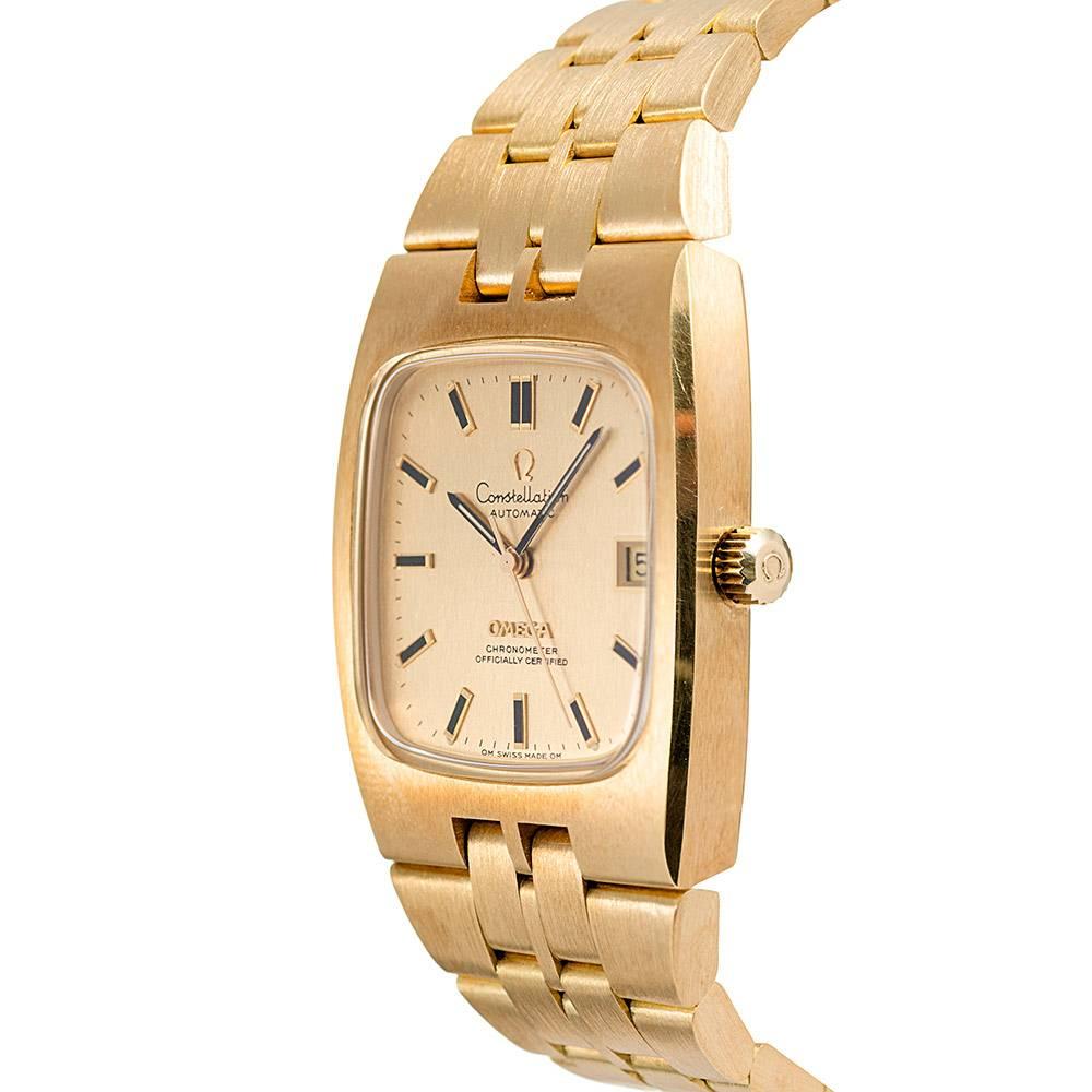 Fondly known as the “Burt Lancaster”, this distinctly 1970s icon remains in truly mint, like new condition. Made of 18 karat yellow gold and boasting an automatic movement, this style is suitable for all occasions, wearing handsomely with casual and