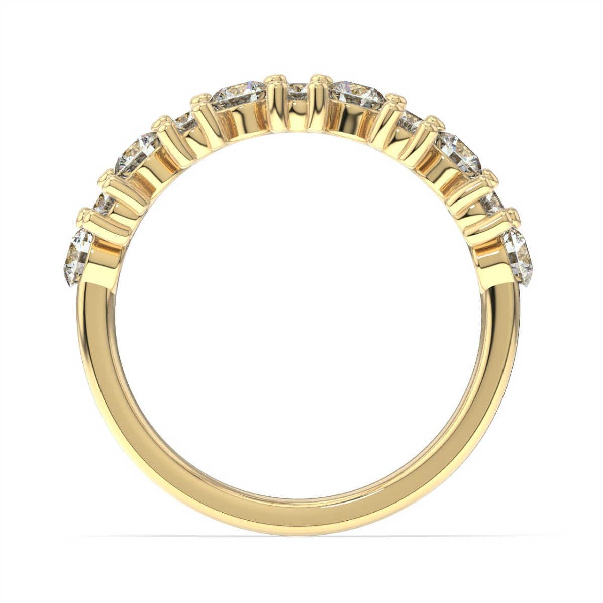Questa fascia scintillante presenta diamanti tondi taglio brillante incastonati in scintillanti griffe condivise. Prova la differenza!

Dettagli del prodotto: 

Colore della gemma centrale: BIANCO
Tipo di gemma laterale: DIAMANTE NATURALE
Forma