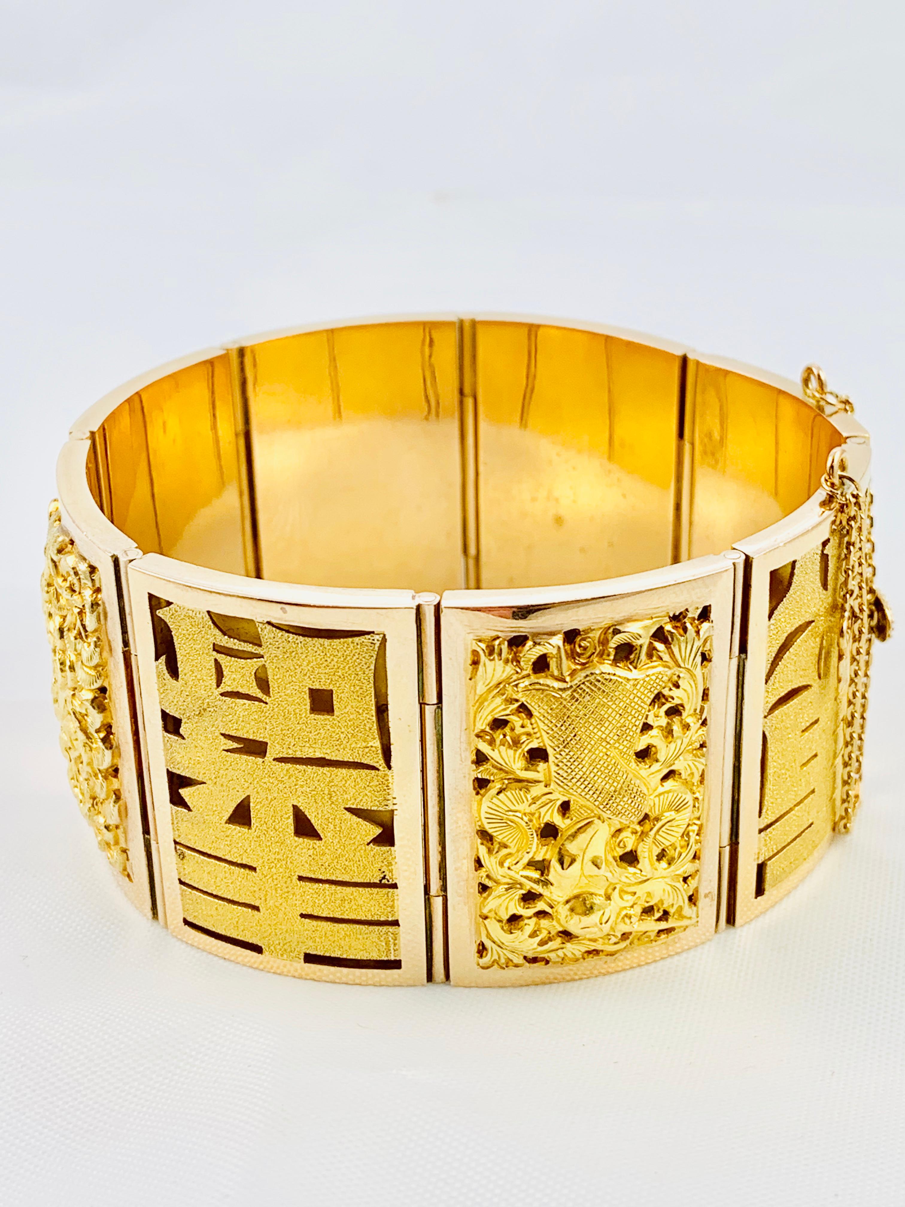 gold asian bracelets
