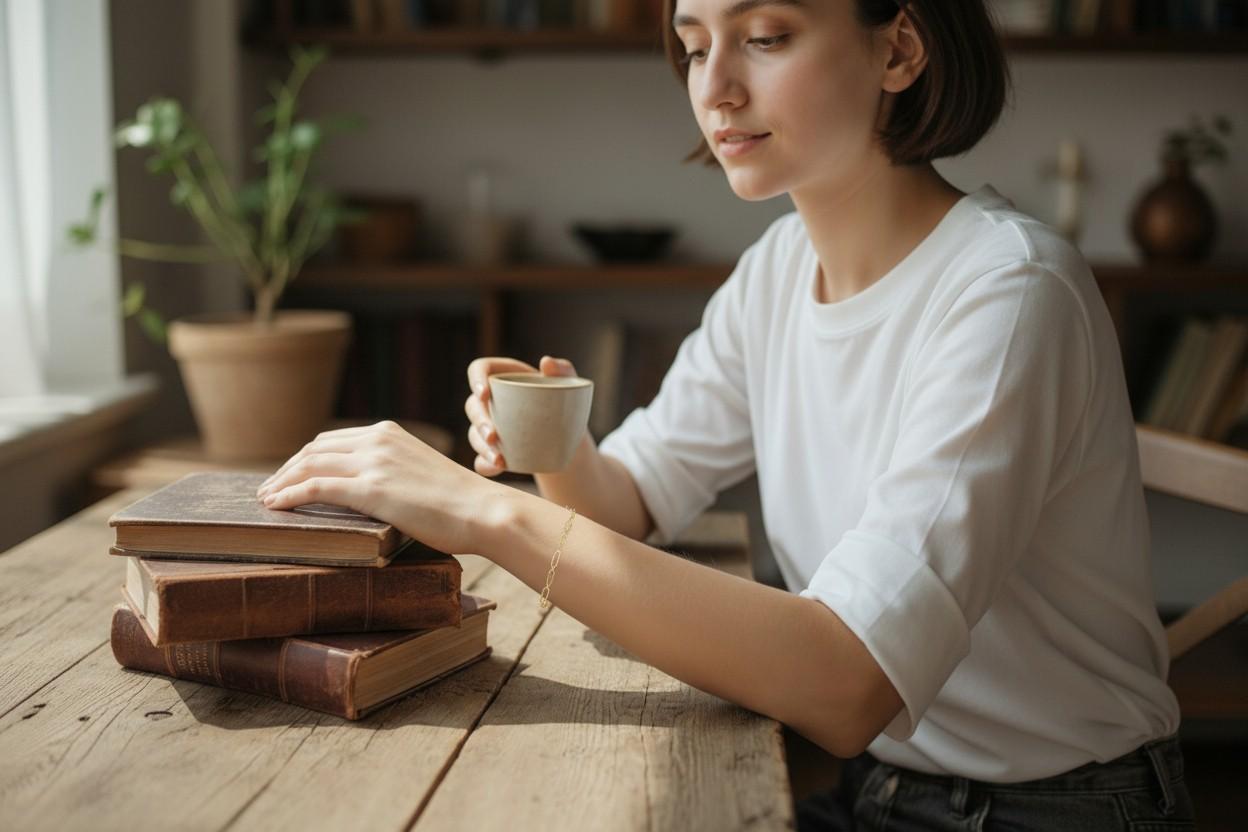 Bracelet à maillons ovales en or jaune 18K en vente 2
