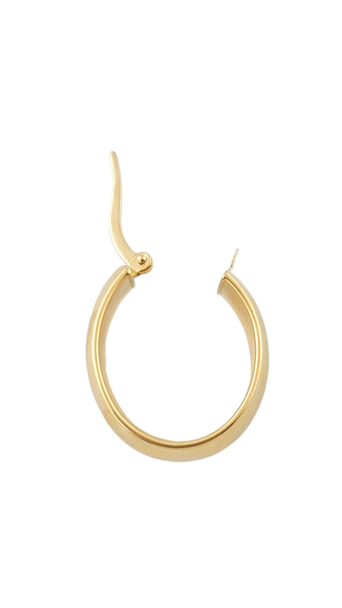 Ovale Creolen aus 18 Karat Gelbgold #14455 Damen