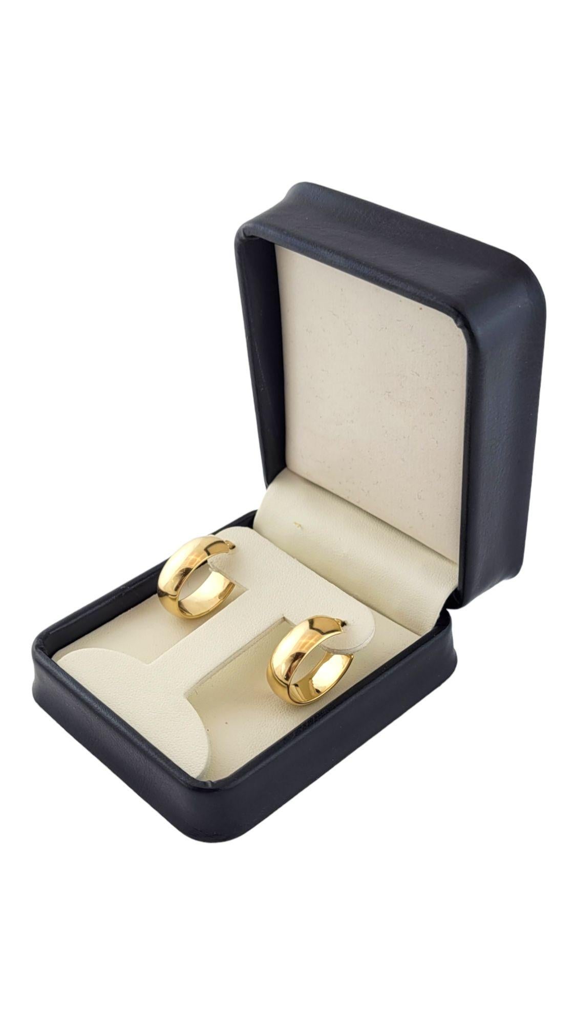 Ovale Creolen aus 18 Karat Gelbgold #14455 3
