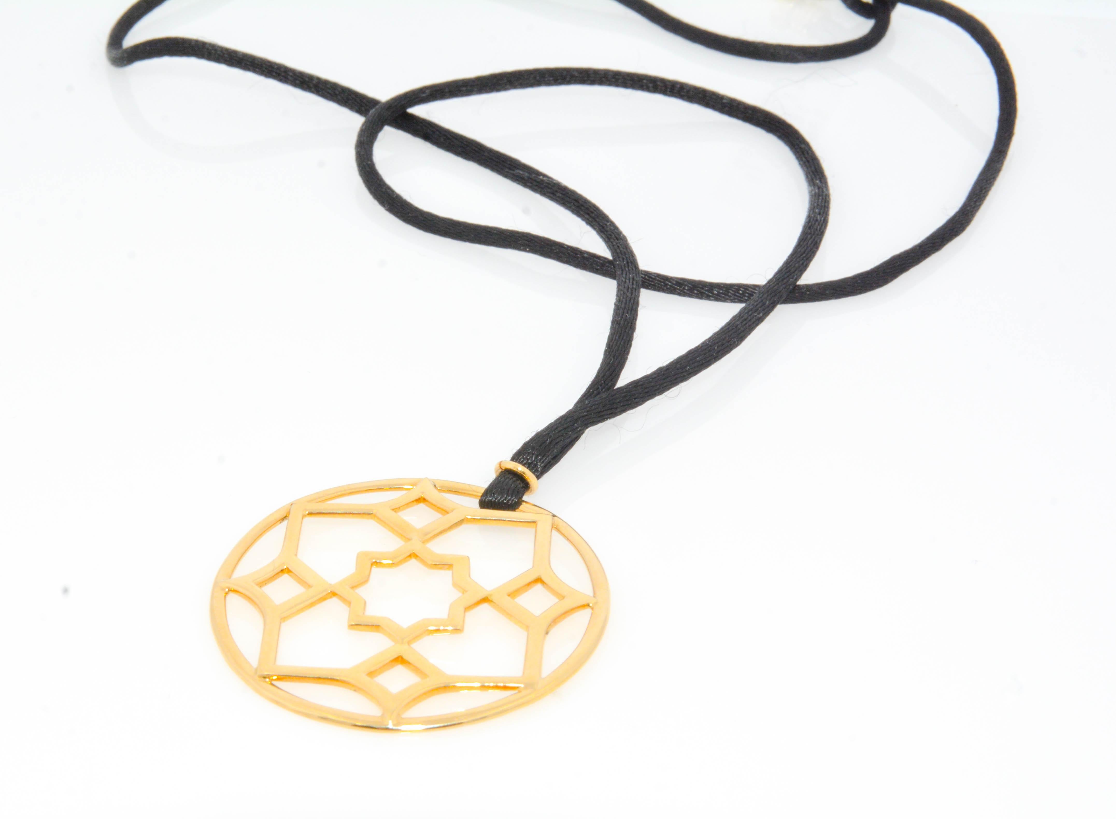 Modern 18 Karat Yellow Gold Paloma Picasso Collection at Tiffany & Co. Zellige Pendant