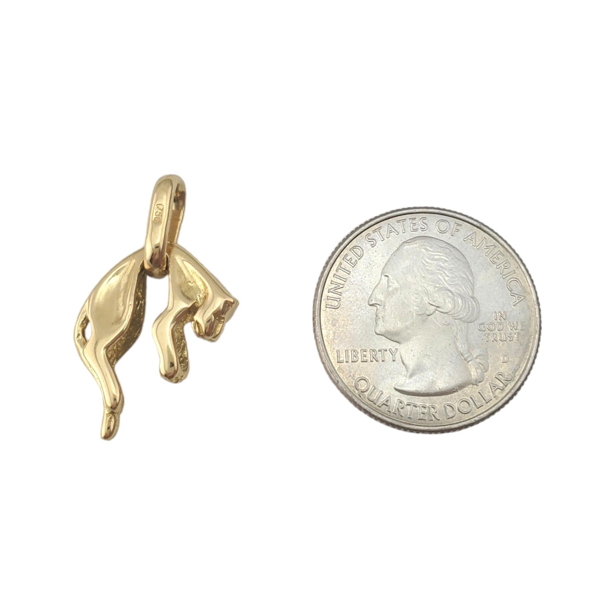 18K Yellow Gold Panther Charm #17796 6