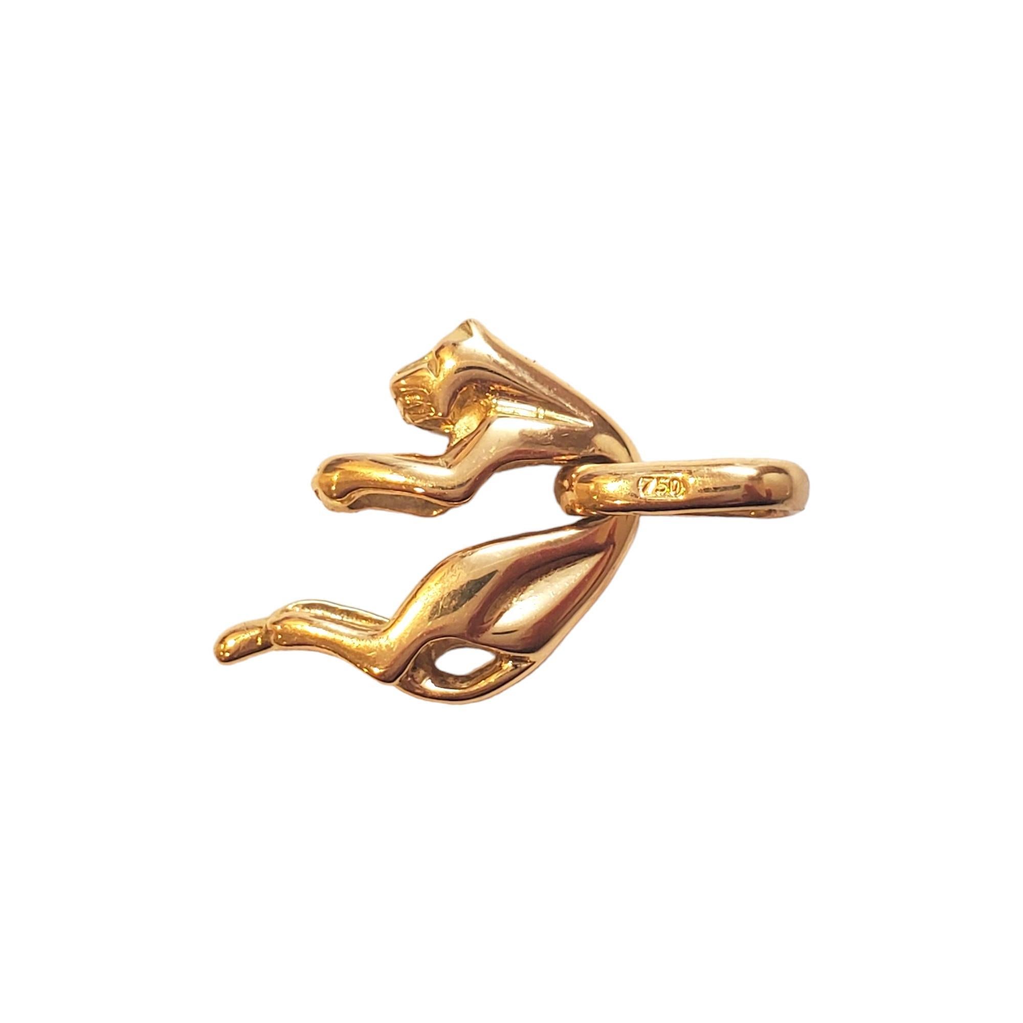 18K Yellow Gold Panther Charm #17796 4