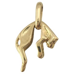 18K Yellow Gold Panther Charm #17796