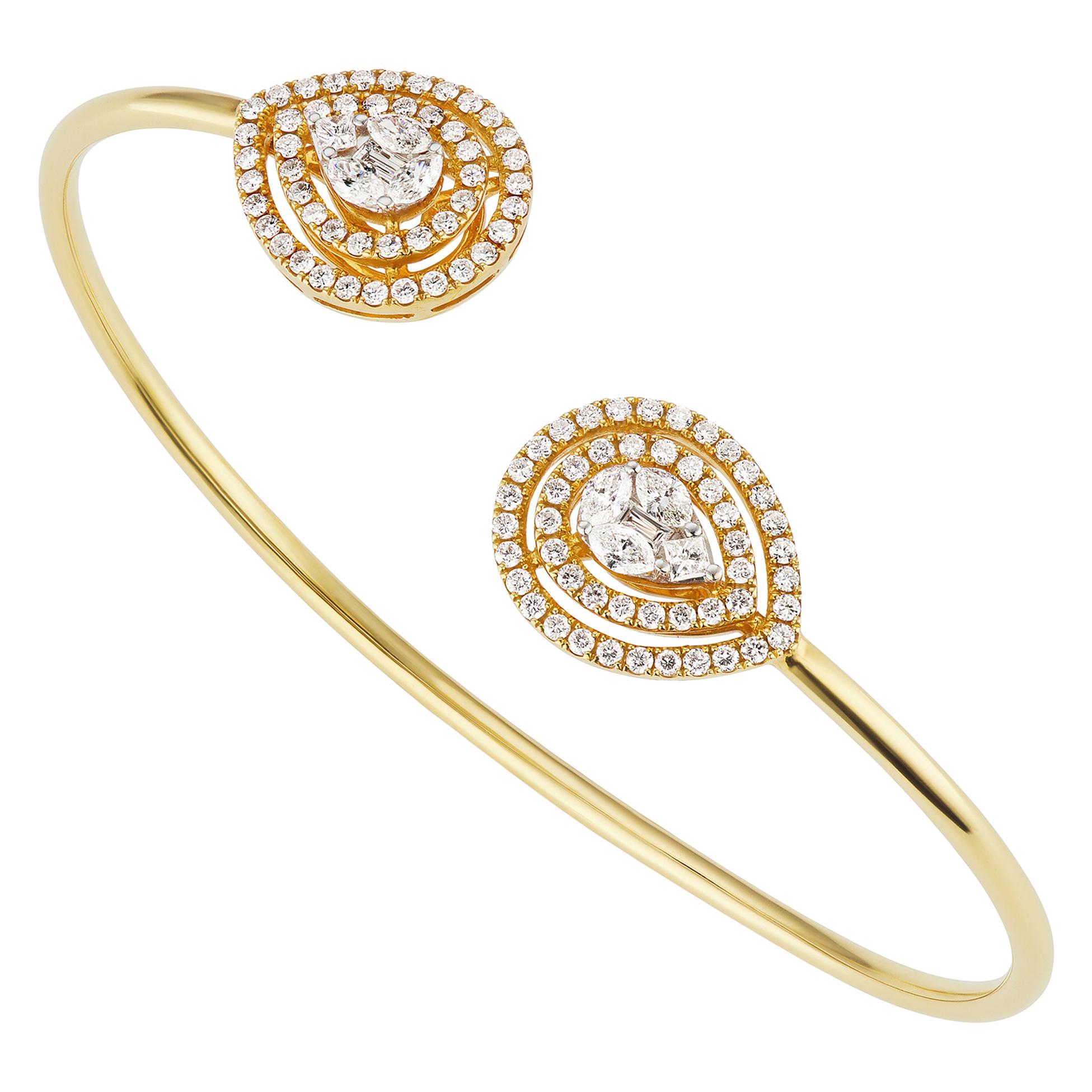 Fouche Turquoise Gold Horn Bangle Cuff For Sale at 1stDibs