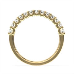 18K Yellow Gold Pavia "U" Diamond Ring '1/2 Ct. Tw'