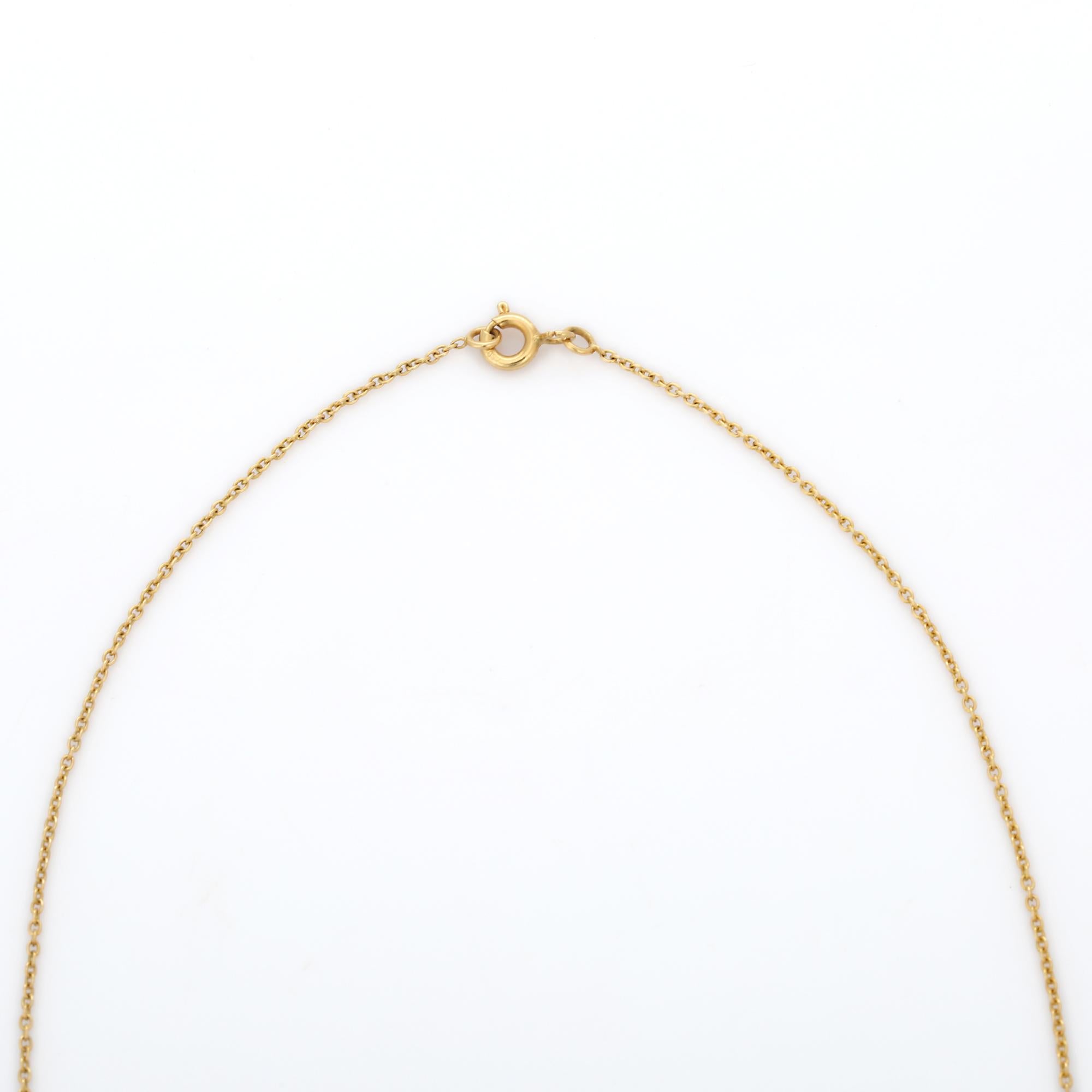 18 Karat Gelbgold Everyday Birnen-Diamant Solitär-Halskette für Mädchenfriend im Angebot 1