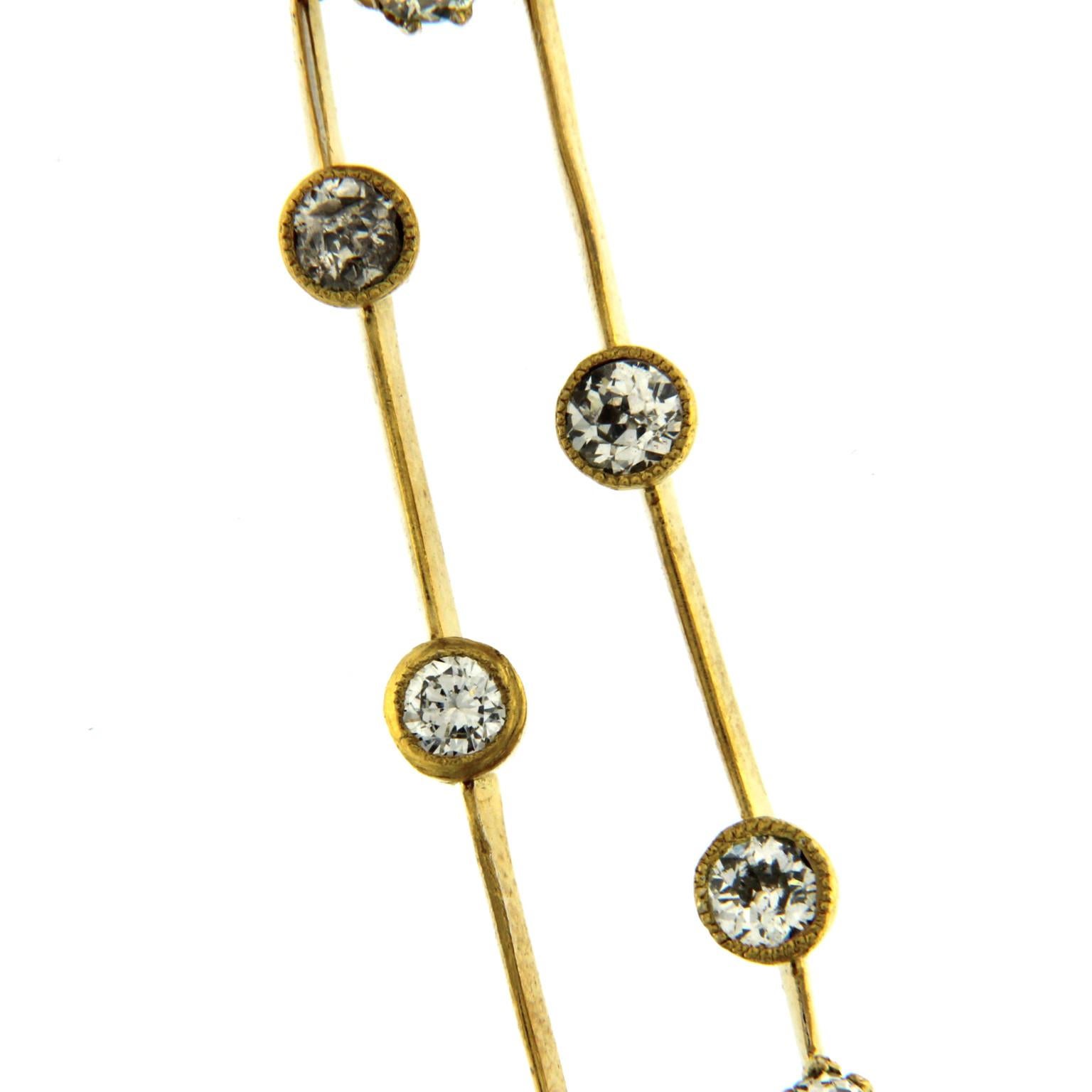 Pendentif en or jaune 18 carats avec diamants et émeraudes Neuf - En vente à Milano, Lombardia