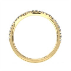 18k Yellow Gold Petite Apulia Diamond Ring '1/5 Ct. tw'