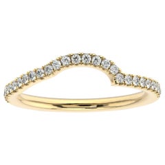 18k Yellow Gold Petite Apulia Diamond Ring '1/5 Ct. tw'