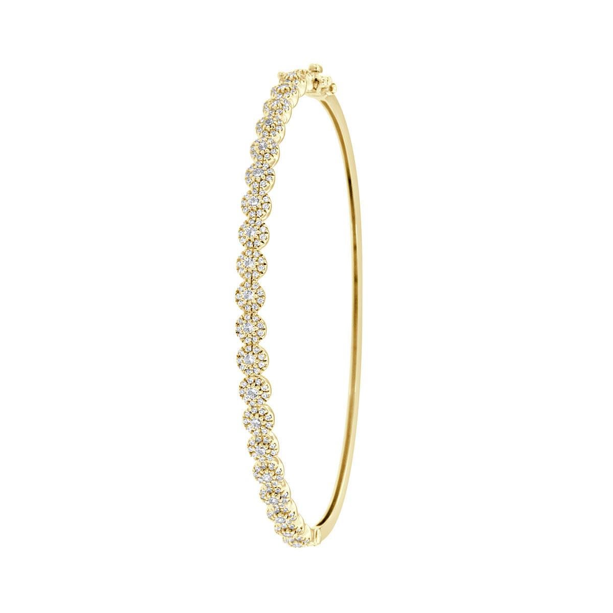 This petite halo bangle features round brilliant diamonds micro-prong-set for maximum brilliance. Experience the difference!

Product details: 

Center Gemstone Type: NATURAL DIAMOND
Center Gemstone Color: WHITE
Center Gemstone Shape: ROUND
Center