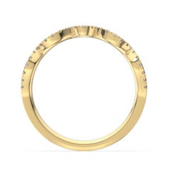 18 Karat Yellow Gold Petite Milano Diamond Ring '1/6 Carat'