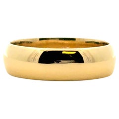 18k Yellow Gold Plain Wedding Band
