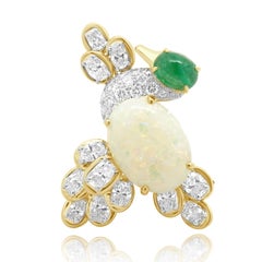 18K Yellow Gold
Platinum Opal, Diamond
Emerald Duck Brooch 18K Yellow Gold
Platinum Opal, Diamond
Emerald Duck Brooch