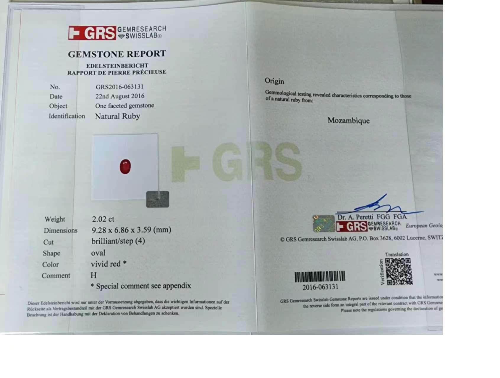 Anello floreale con rubino e diamante in oro giallo 18 carati e platino - 2,02 carati certificato GRS in vendita 4