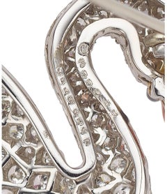 18k Yellow Gold & Platinum Swan Brooch w/ Diamonds by Oscar Heyman & Brothers